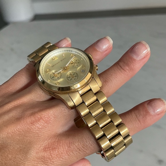 Michael Kors Runway Gold-Tone Watch main image 6